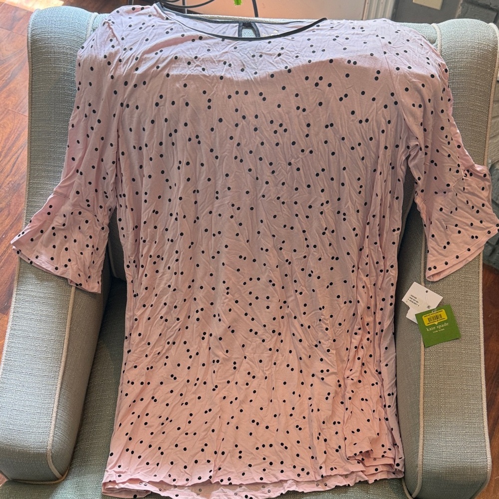 Kate Spade Blush Pink Polka Dot night gown